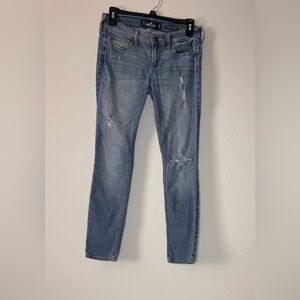 Hollister Low Rise Super Skinny Classic Stretchy Jeans, Size 3S, Blue, Pre-owned